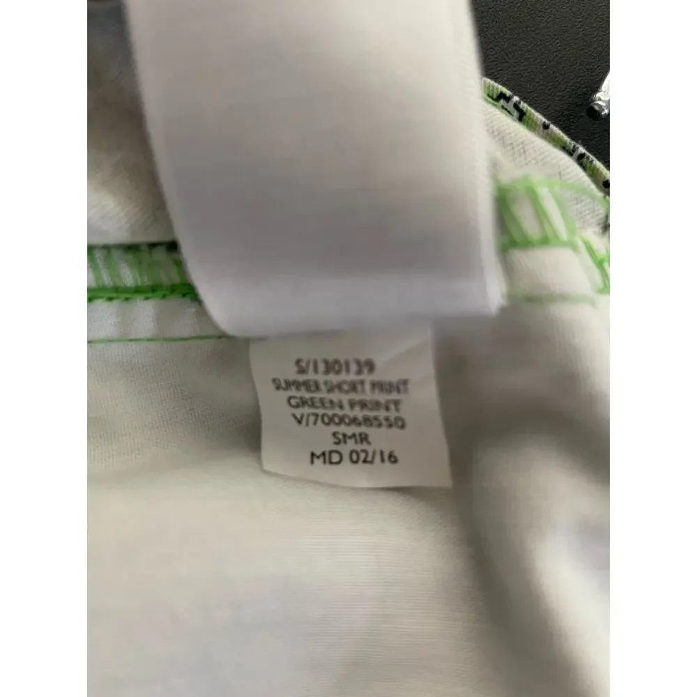 Gap Shorts Size 4R Green Summer Print Women Geometric Chino 100% Cotton Casual - Picture 9 of 9